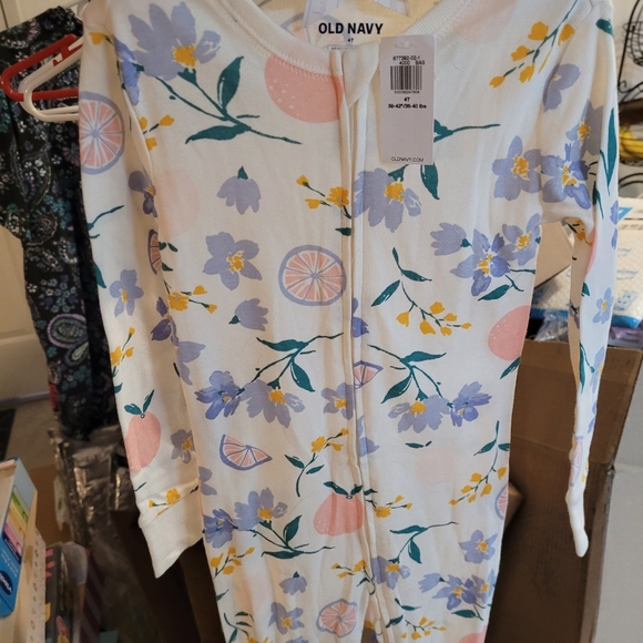 Old Navy Girls 2-way-zip Pajama One Piece - Picture 4 of 5